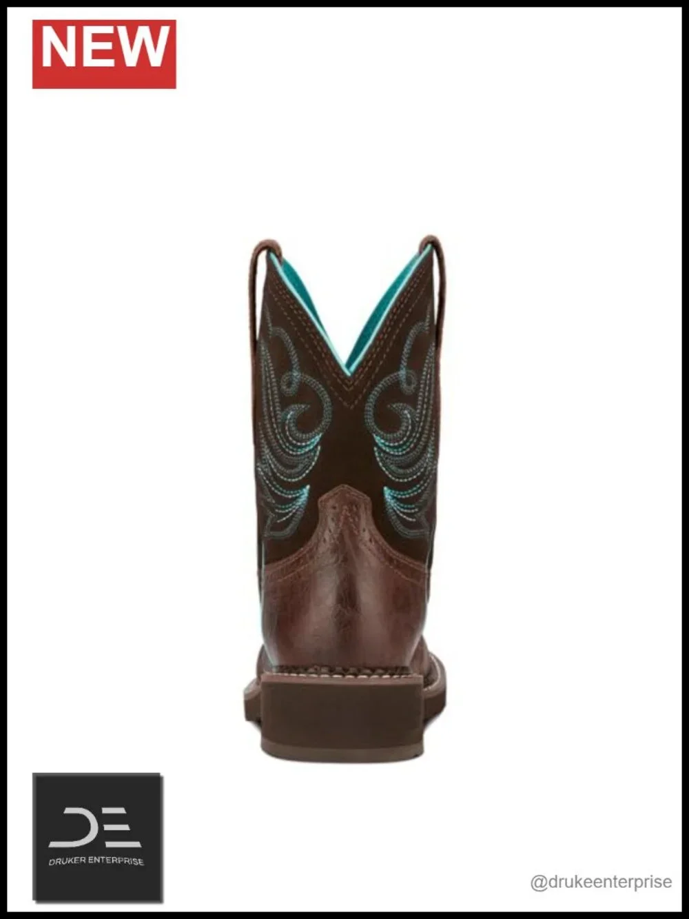 Women's Western Boots Leather Mid-Calf Pull-On Cowboy Boots